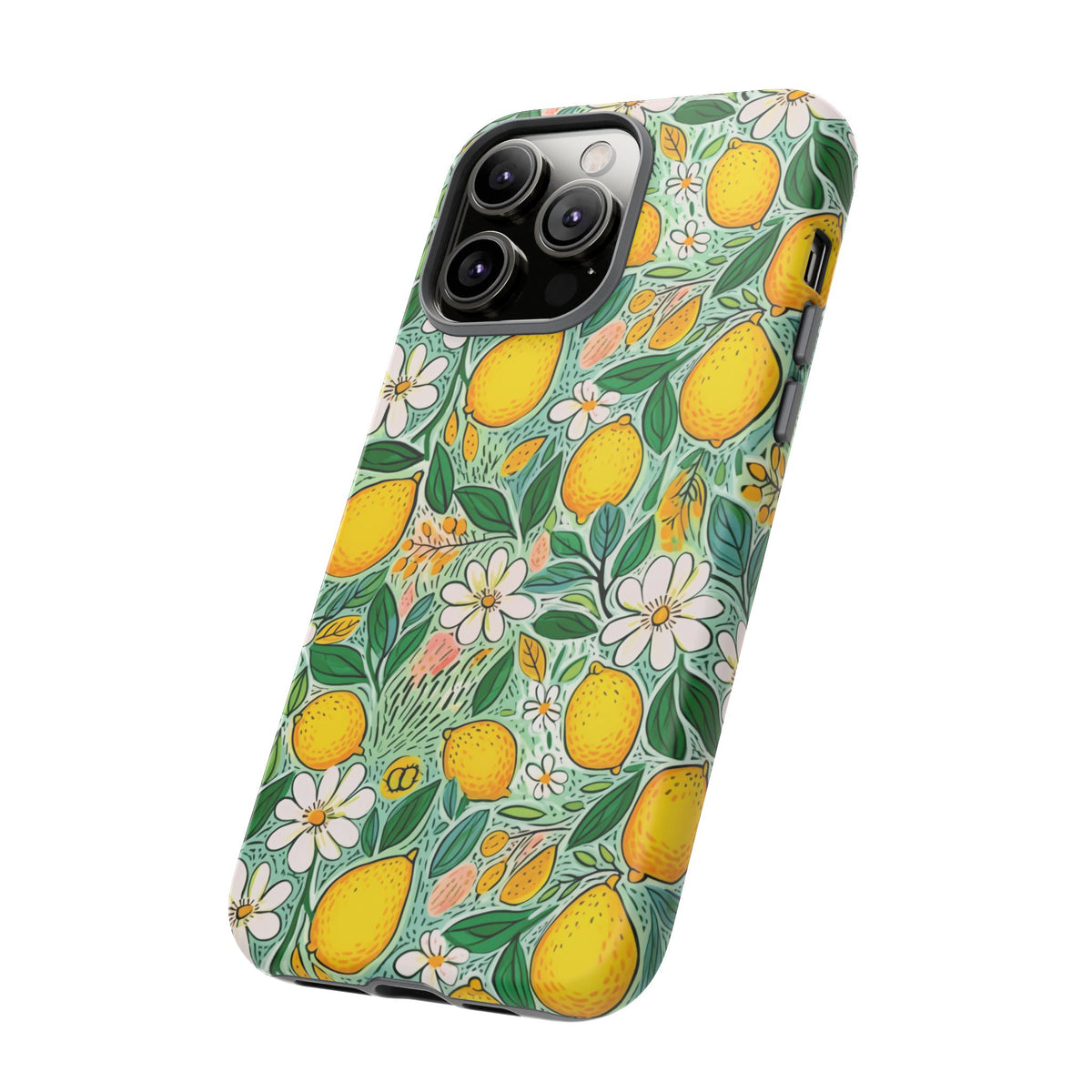 Cute Summer Lemons Phone Case – Refreshing Citrus Design for Your Phone 3