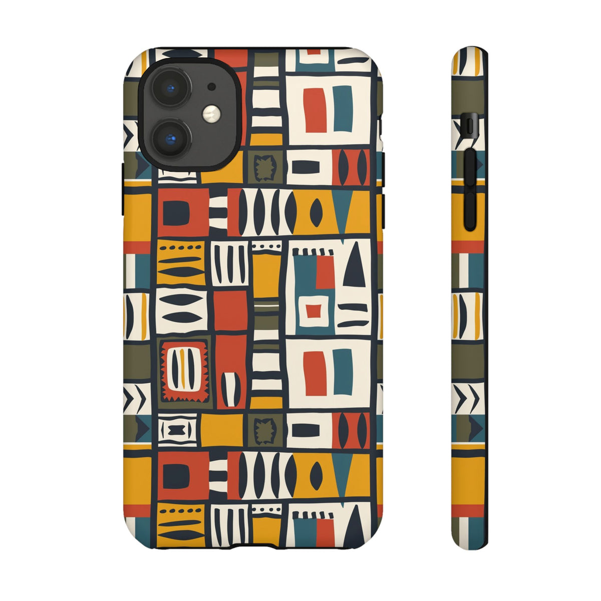 Stylish African Pattern Phone Case – Unique and Vibrant Protection 013