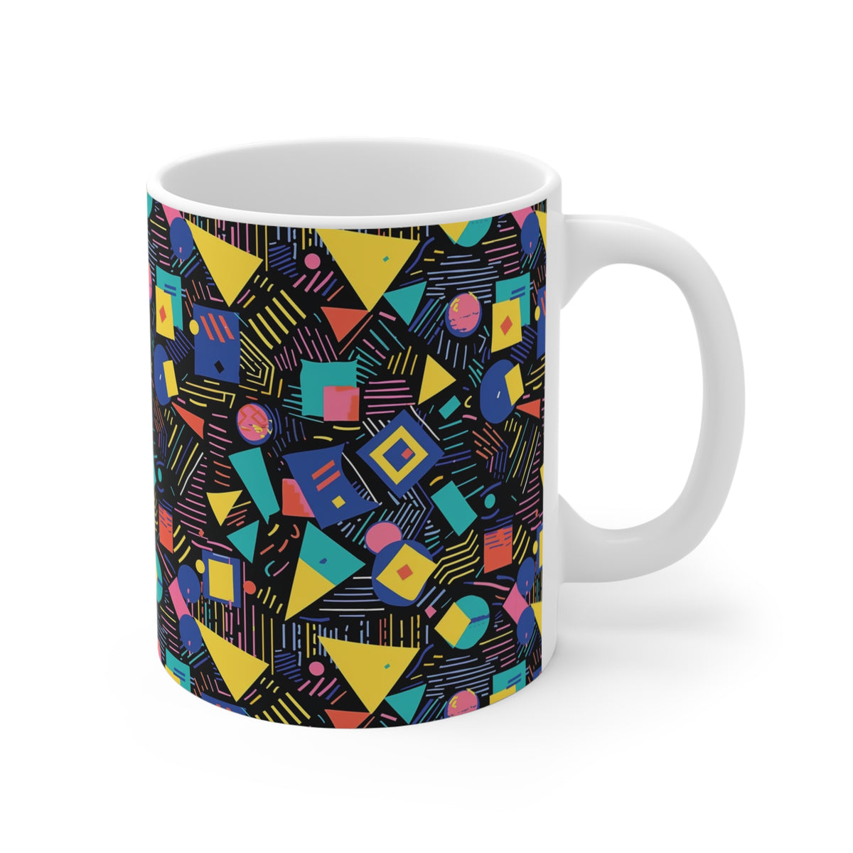 90s Retro Coffee Mug - Full Wrap Design 606