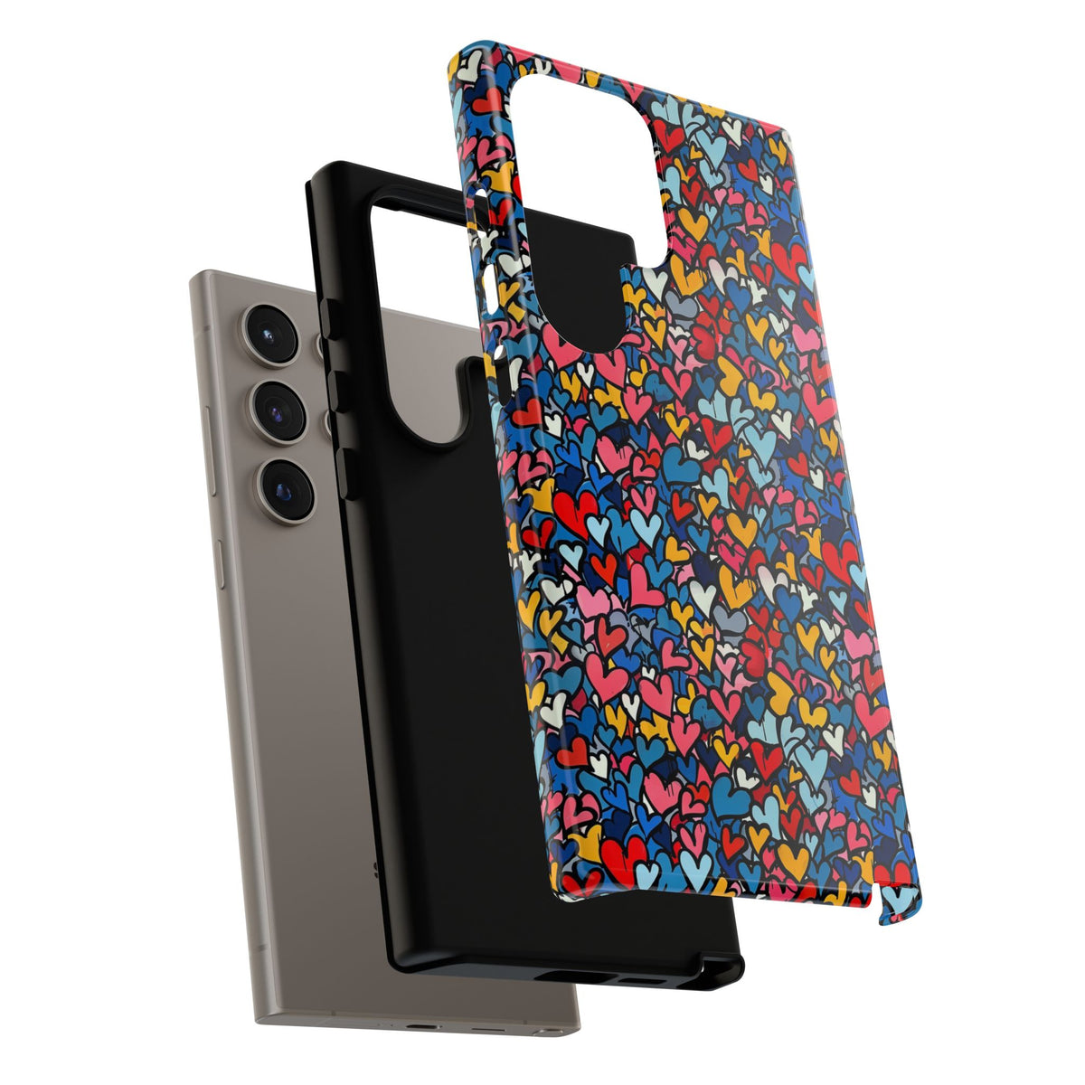 Heart Pattern Phone Case – Stylish & Loving Design for Your Device 820