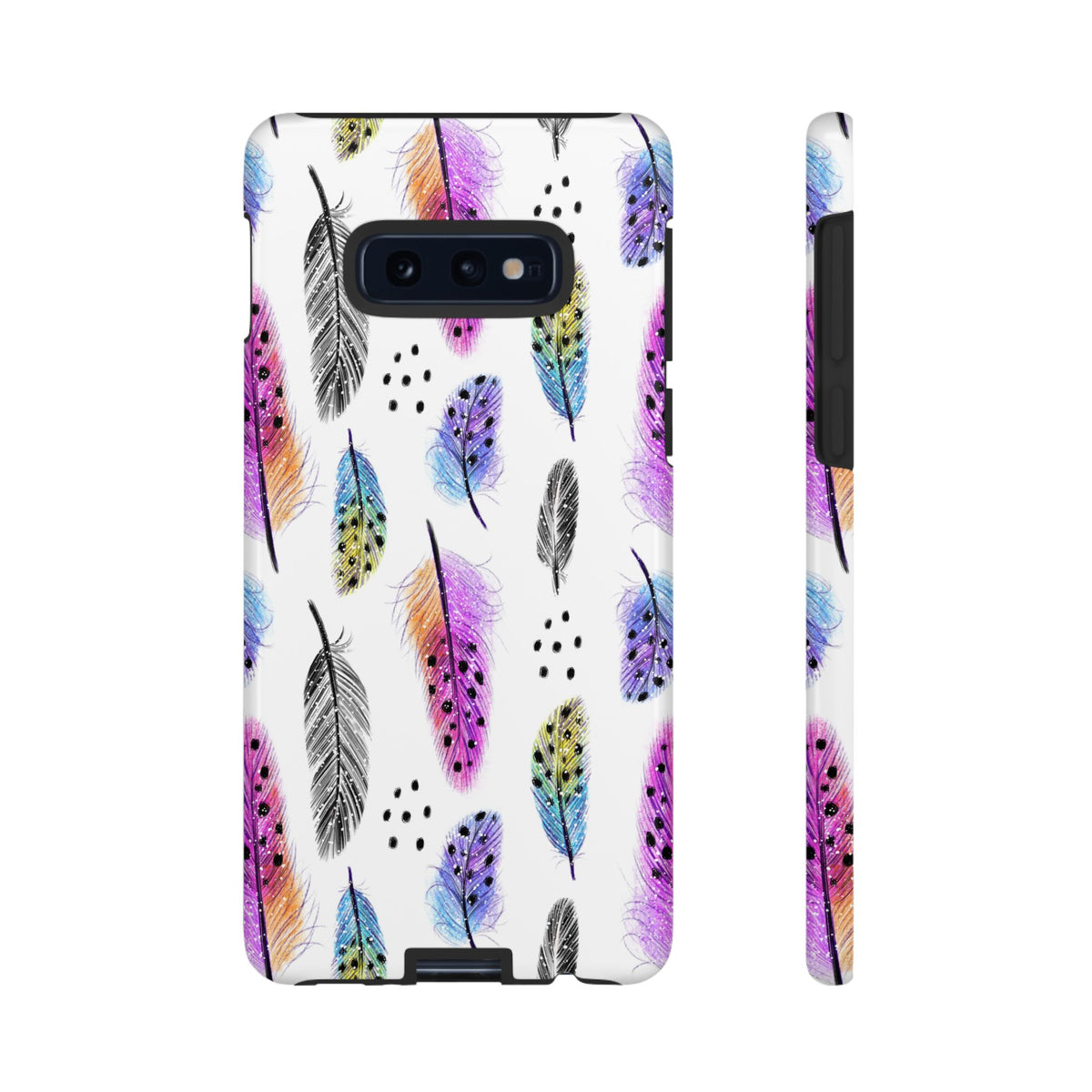 Feather Pattern Phone Case – Elegant & Durable Protection for Your Phone