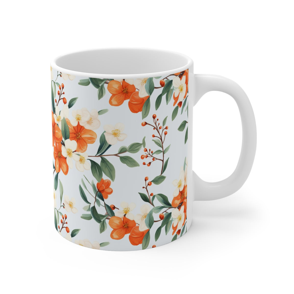 Various Watercolor Design All Over Coffee Mug – Unique Artistic Ceramic Coffee Cup 196