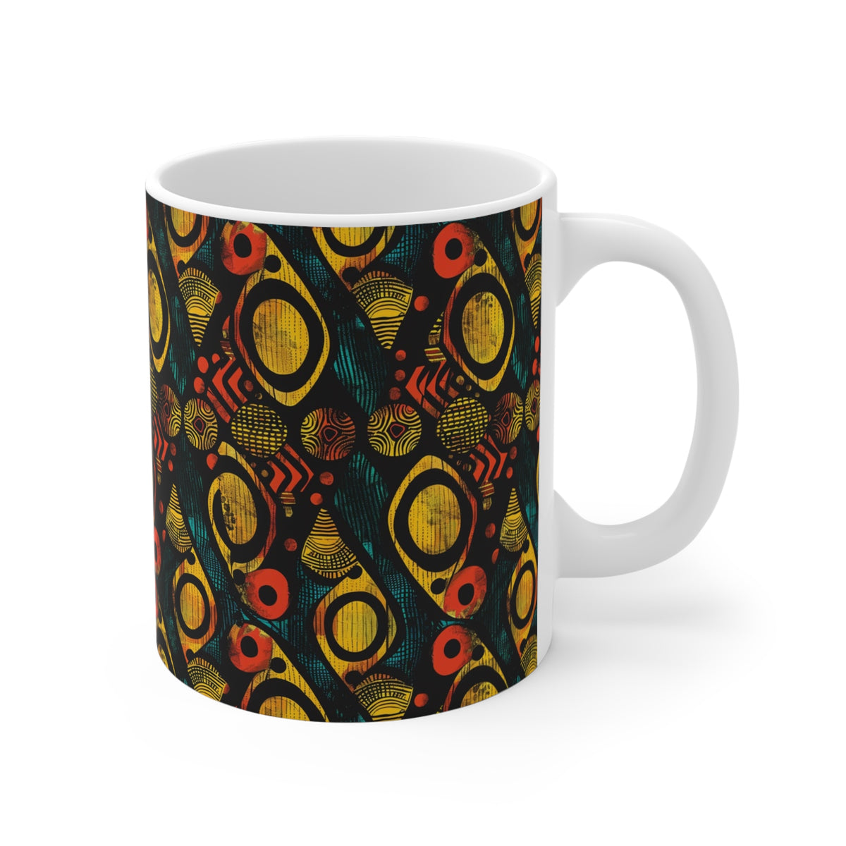 All-Over African Pattern Coffee Mug 692