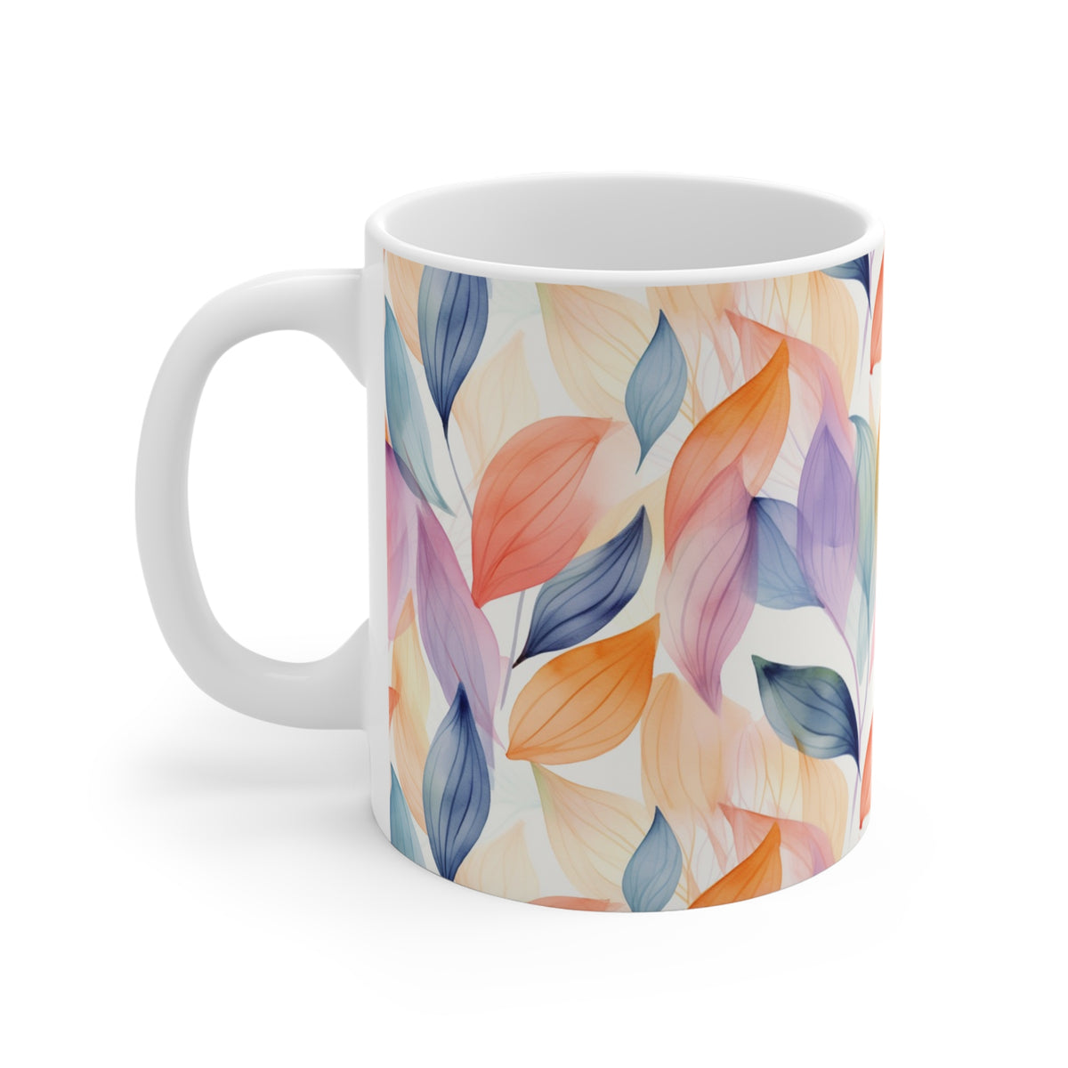 Various Watercolor Design All Over Coffee Mug – Unique Artistic Ceramic Coffee Cup 859