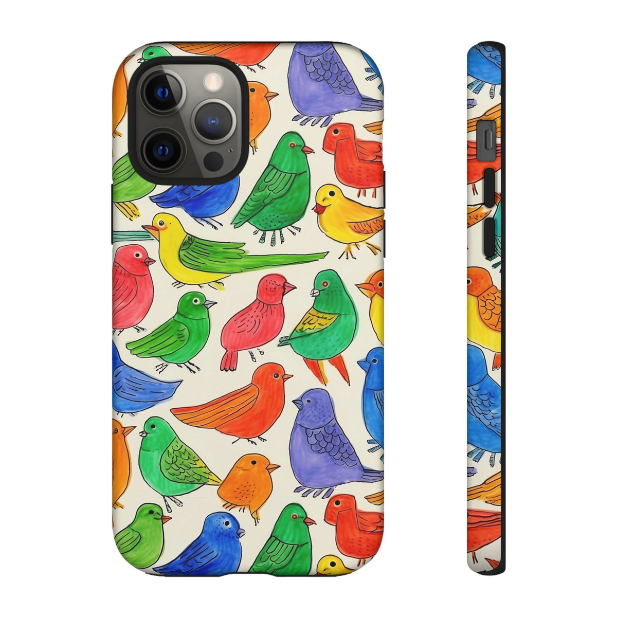 Birds Seamless Pattern Phone Case – Elegant and Timeless Avian Design 2