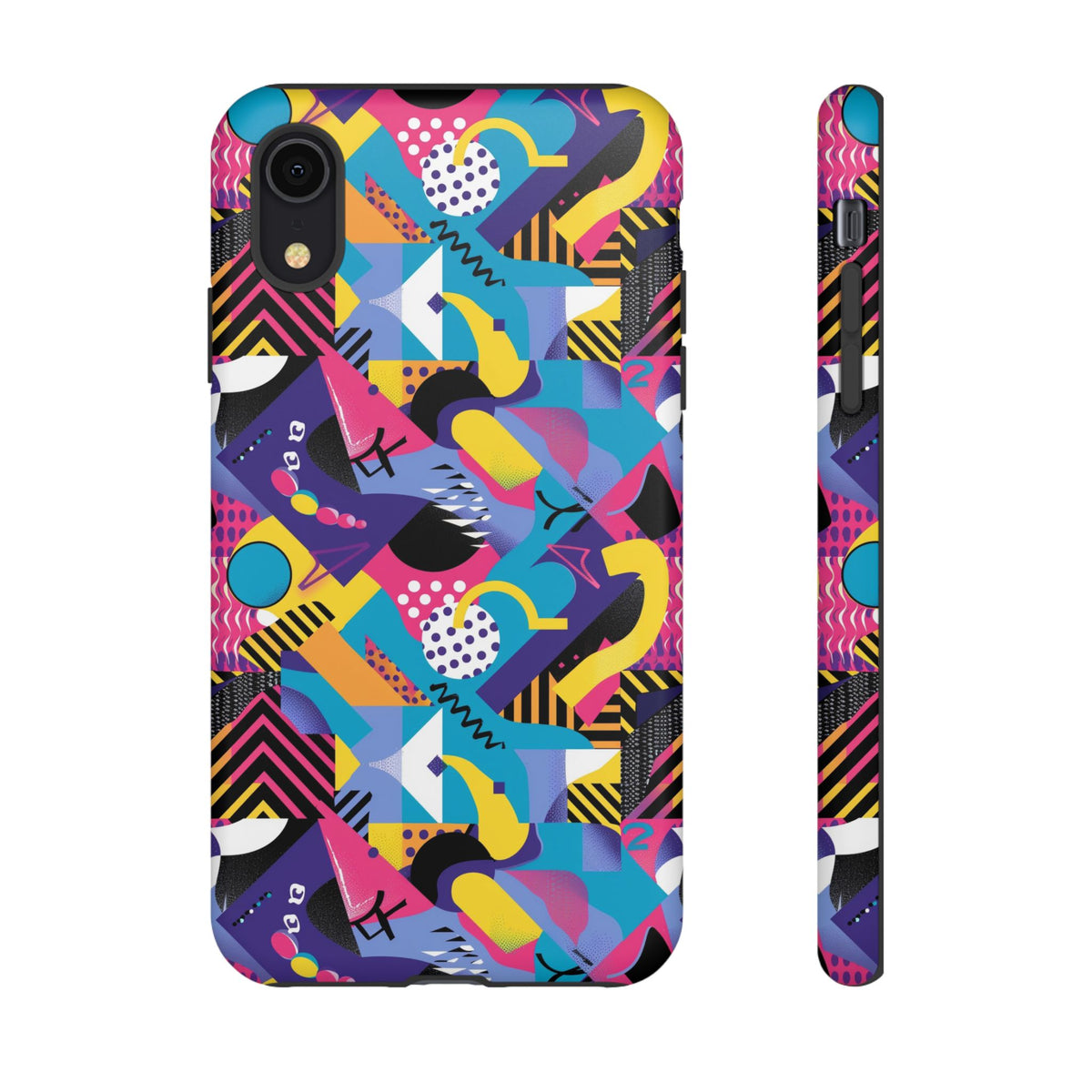 90s Themed Seamless Pattern Phone Case – Embrace Retro Style and Protection 303