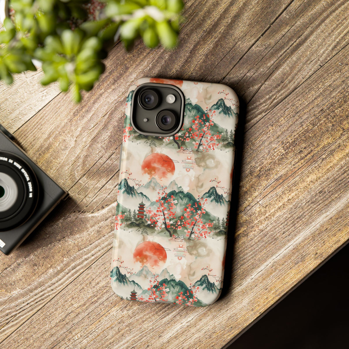 Japanese Pattern Phone Case – Elegant & Timeless Design for Your Phone 057