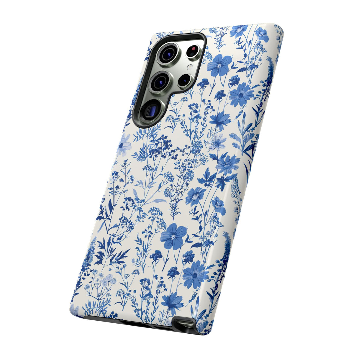 Blue French Toile Phone Case – Timeless Elegance and Classic Style