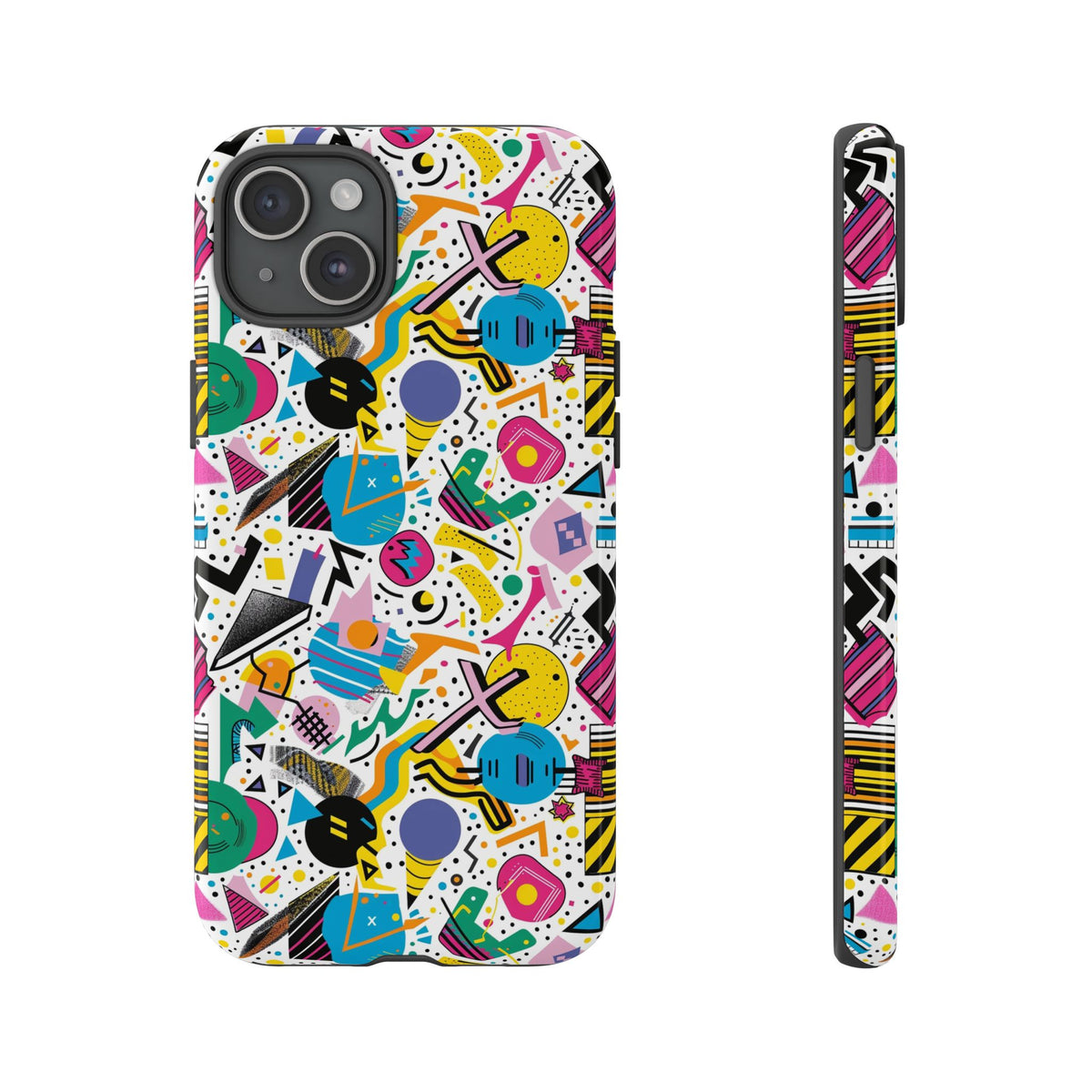 90s Themed Seamless Pattern Phone Case – Embrace Retro Style and Protection 225