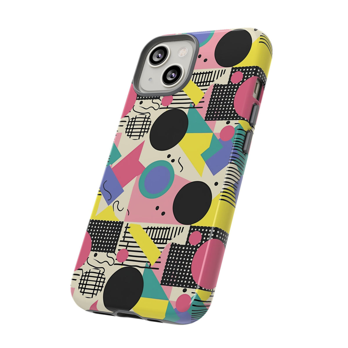 90s Themed Seamless Pattern Phone Case – Embrace Retro Style and Protection 228