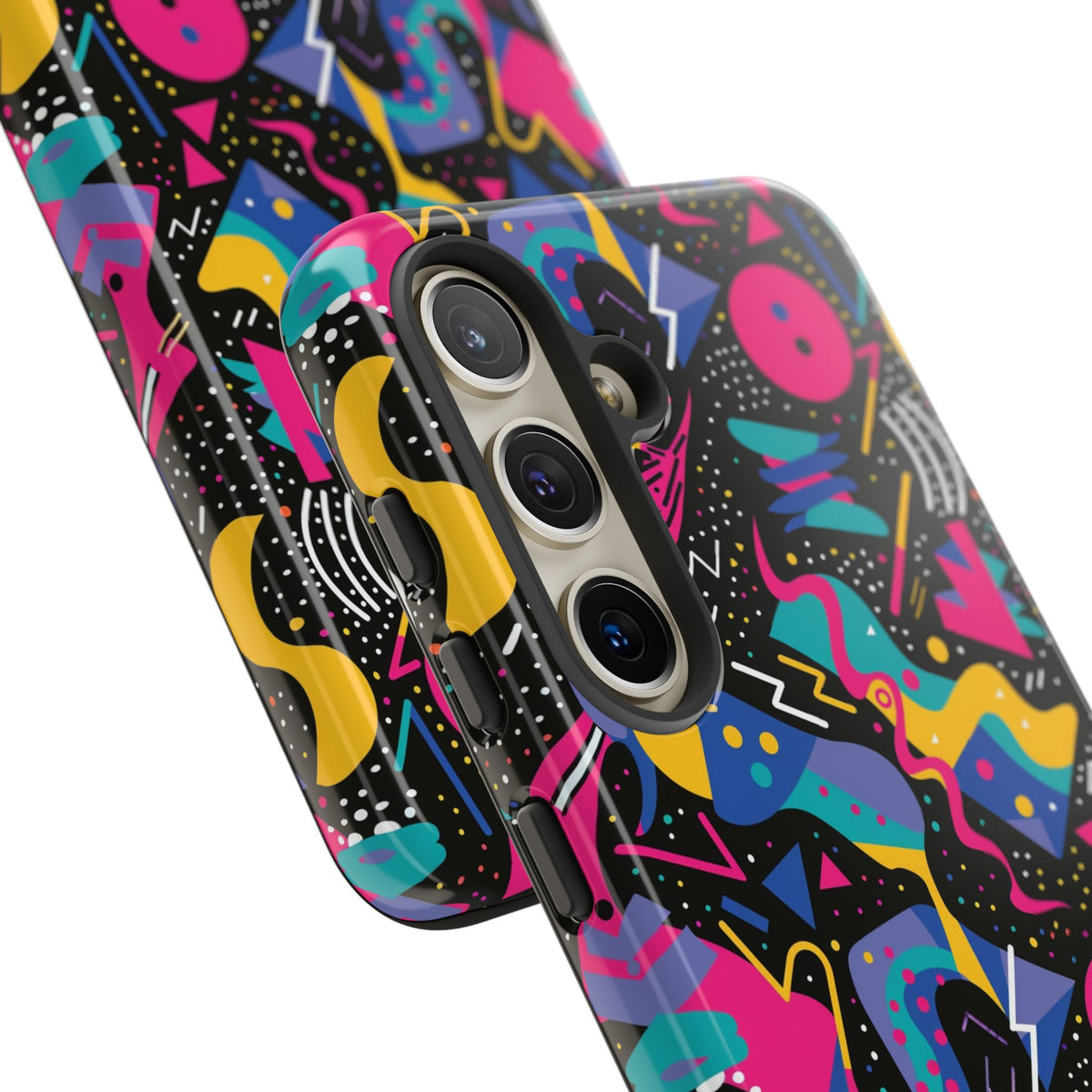 90s Themed Seamless Pattern Phone Case – Embrace Retro Style and Protection 302