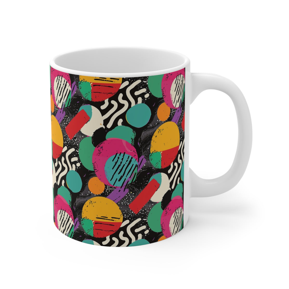 90s Retro Coffee Mug - Full Wrap Design 549