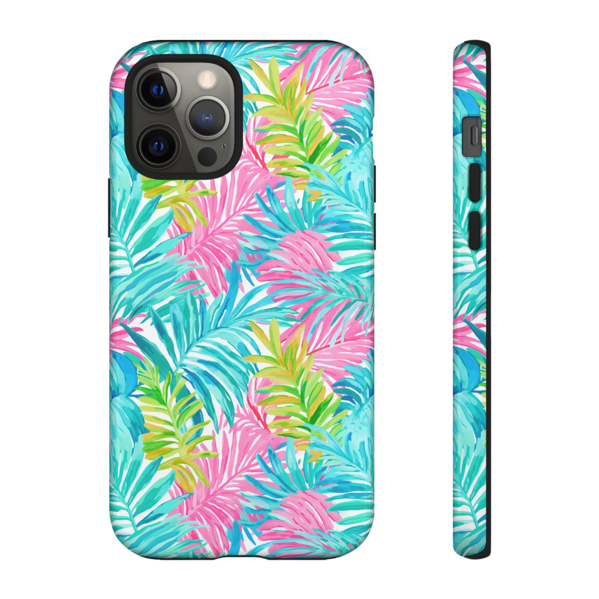 Vibrant Summer Leaves Phone Case – Colorful & Durable Summer Design