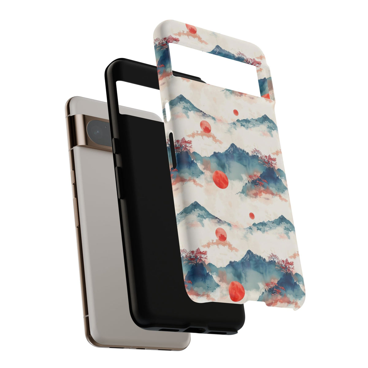 Japanese Pattern Phone Case – Elegant & Timeless Design for Your Phone 477