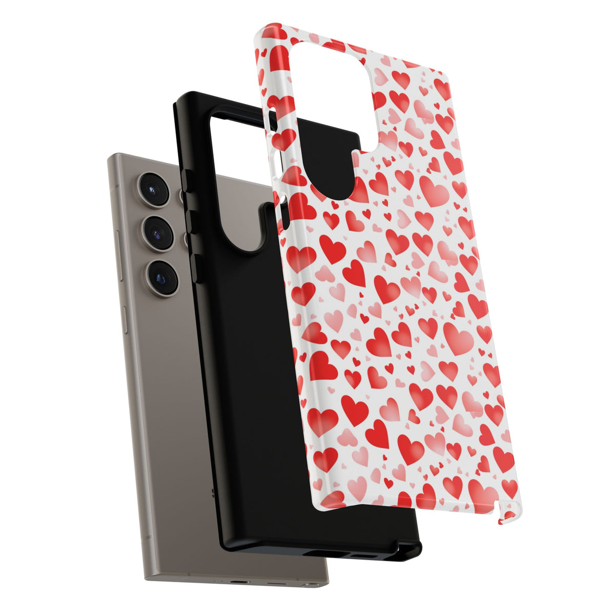 Heart Pattern Phone Case – Stylish & Loving Design for Your Device 231