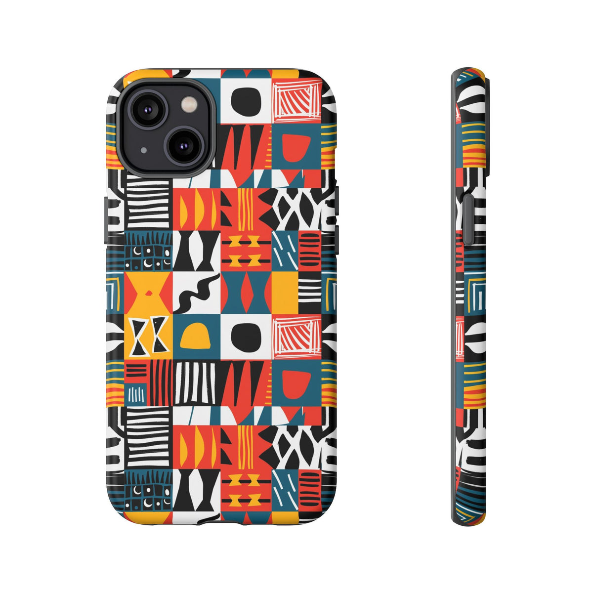 Stylish African Pattern Phone Case – Unique and Vibrant Protection 076