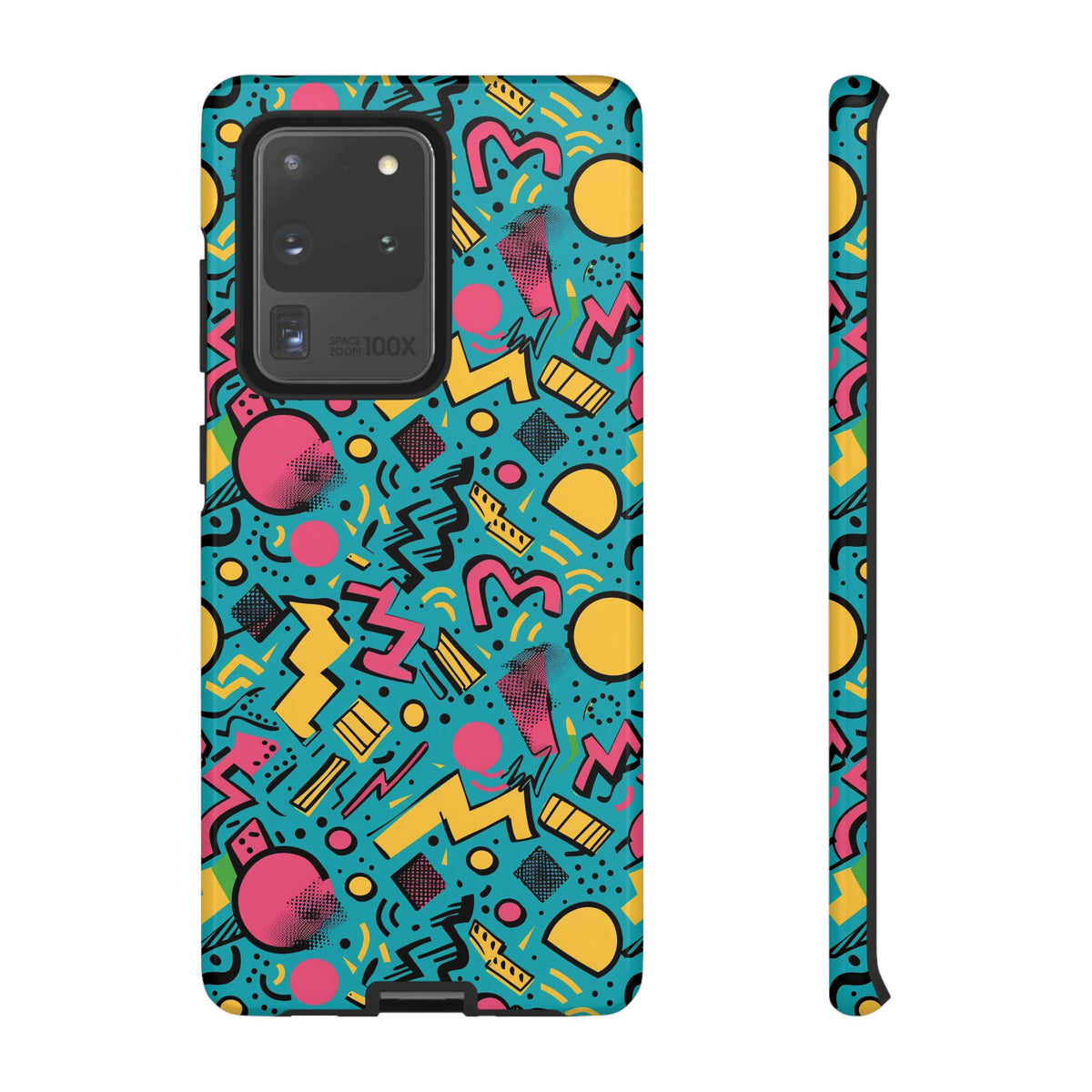 90s Themed Seamless Pattern Phone Case – Embrace Retro Style and Protection 253