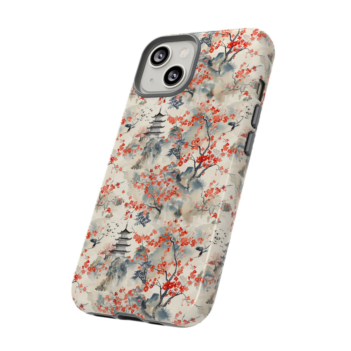 Japanese Style Pattern Phone Case - Elegant & Protective Cover