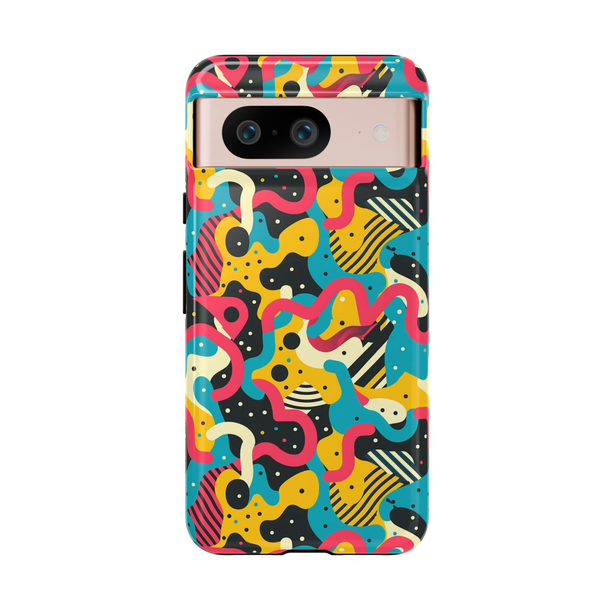 90s Themed Seamless Pattern Phone Case – Embrace Retro Style and Protection 238