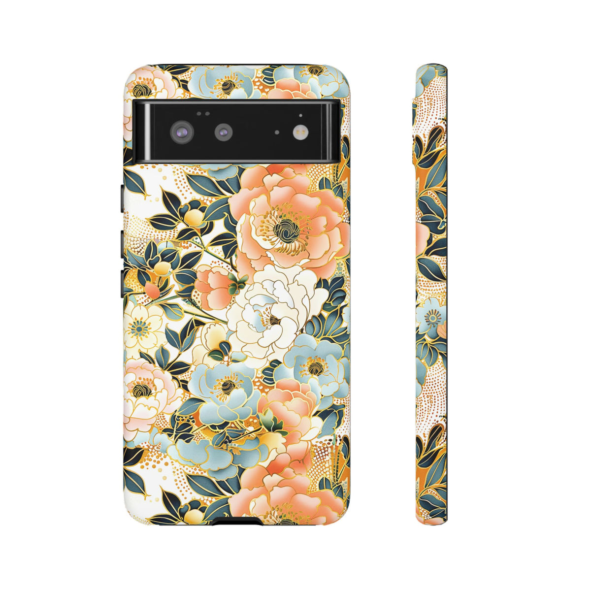 Japanese Blossom Asian Floral Design Phone Case – Elegant Floral Phone Cover 5