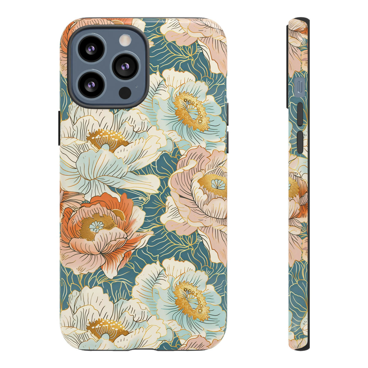 Japanese Blossom Asian Floral Design Phone Case – Elegant Floral Phone Cover 3