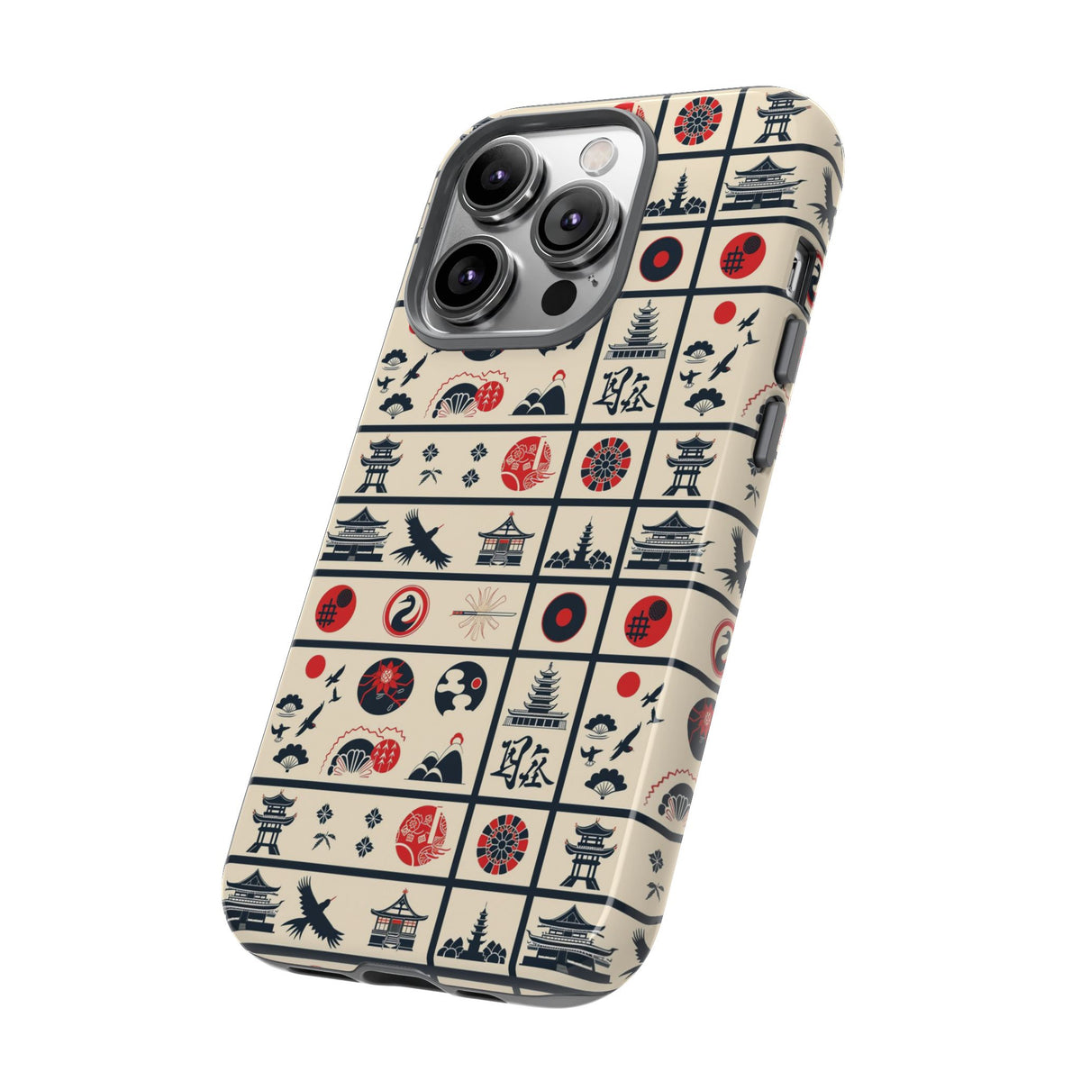 Japanese Pattern Phone Case – Elegant & Timeless Design for Your Phone 099