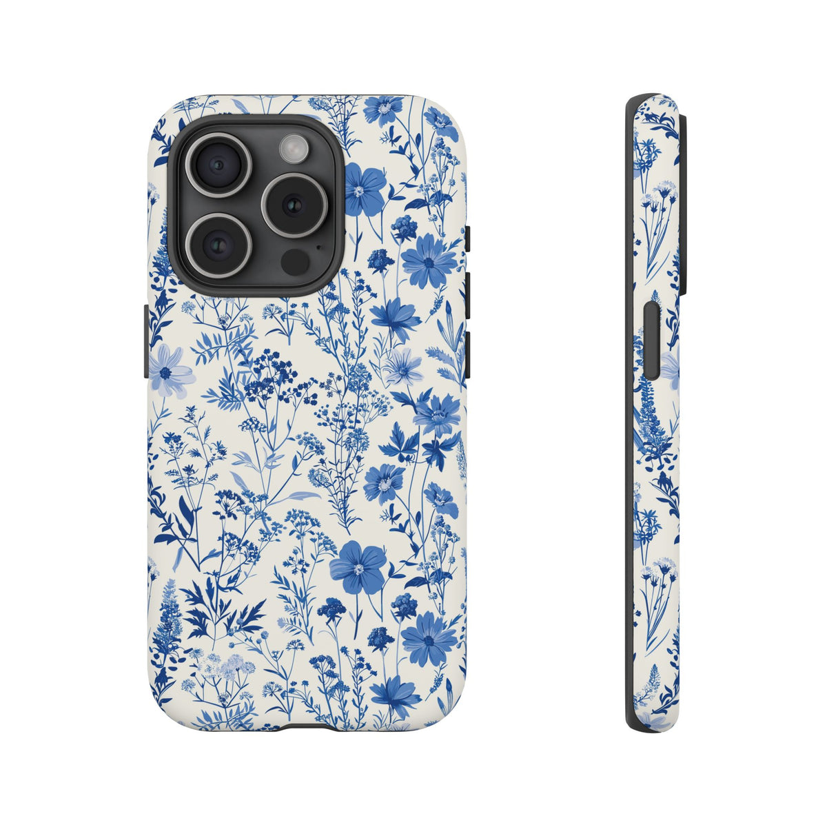 Blue French Toile Phone Case – Timeless Elegance and Classic Style