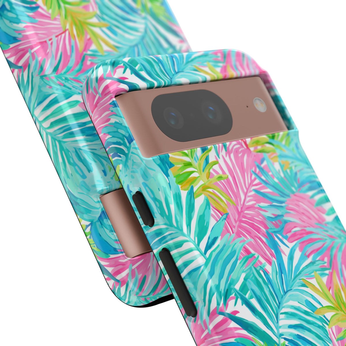 Vibrant Summer Leaves Phone Case – Colorful & Durable Summer Design