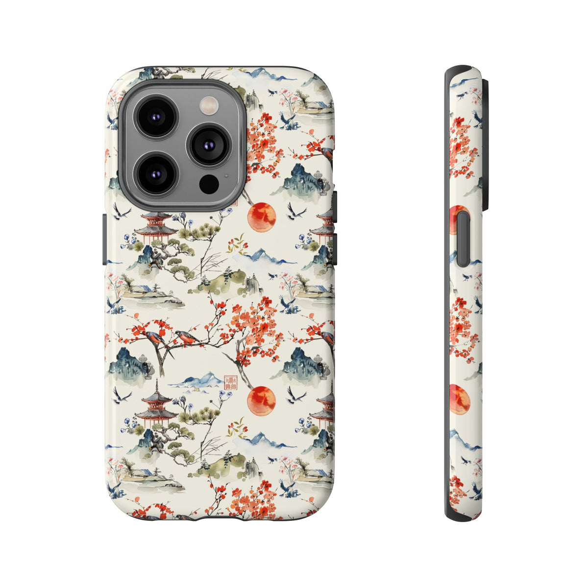 Japanese Pattern Phone Case – Elegant & Timeless Design for Your Phone 120