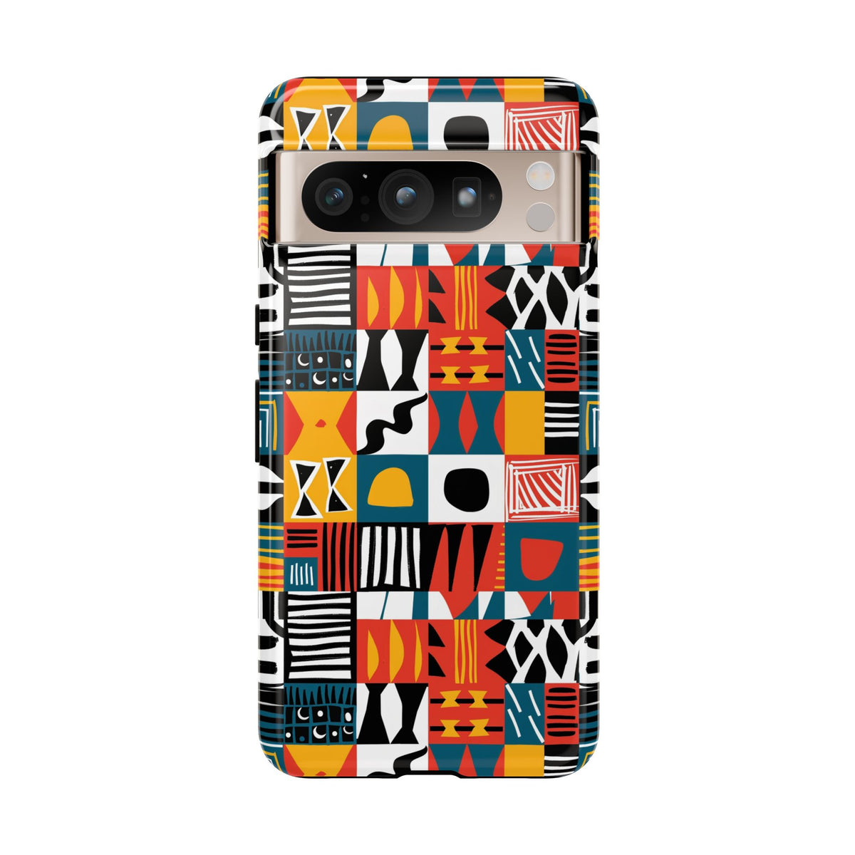 Stylish African Pattern Phone Case – Unique and Vibrant Protection 076