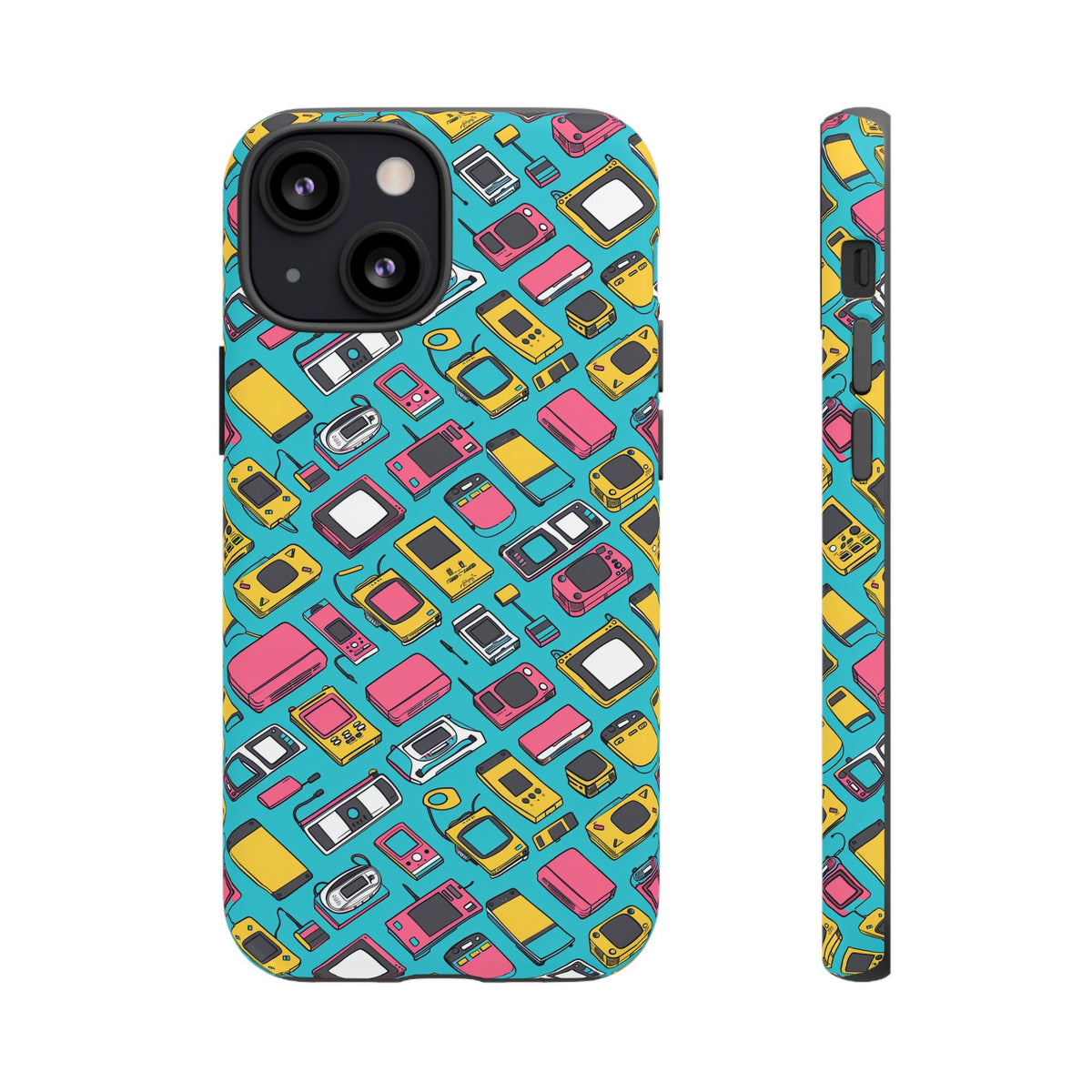 90s Themed Seamless Pattern Phone Case – Embrace Retro Style and Protection 237