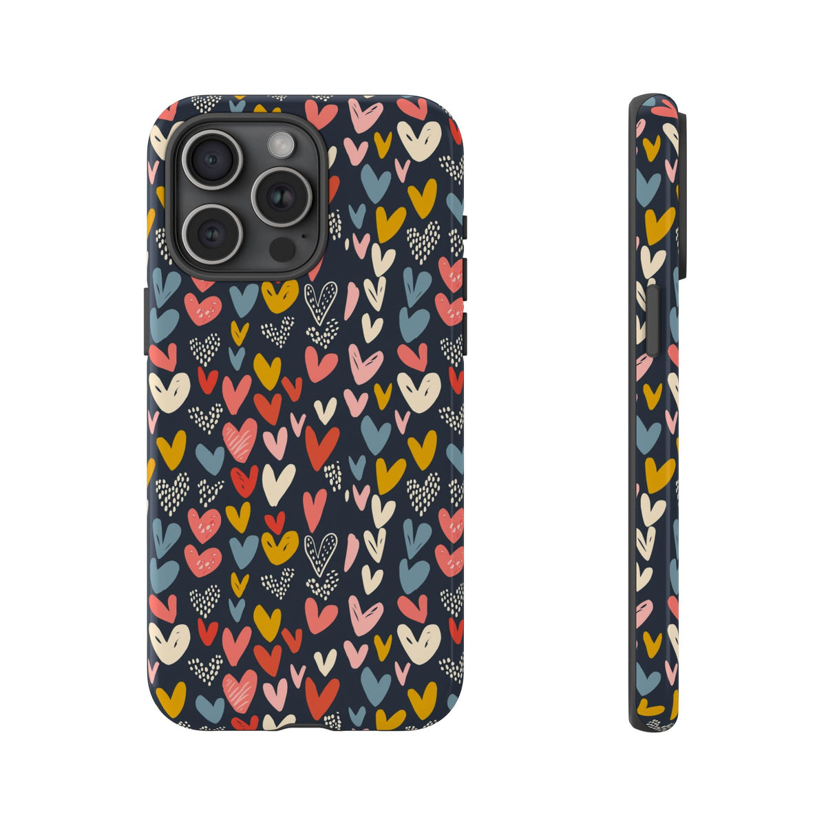 Heart Pattern Phone Case – Stylish & Loving Design for Your Device 816