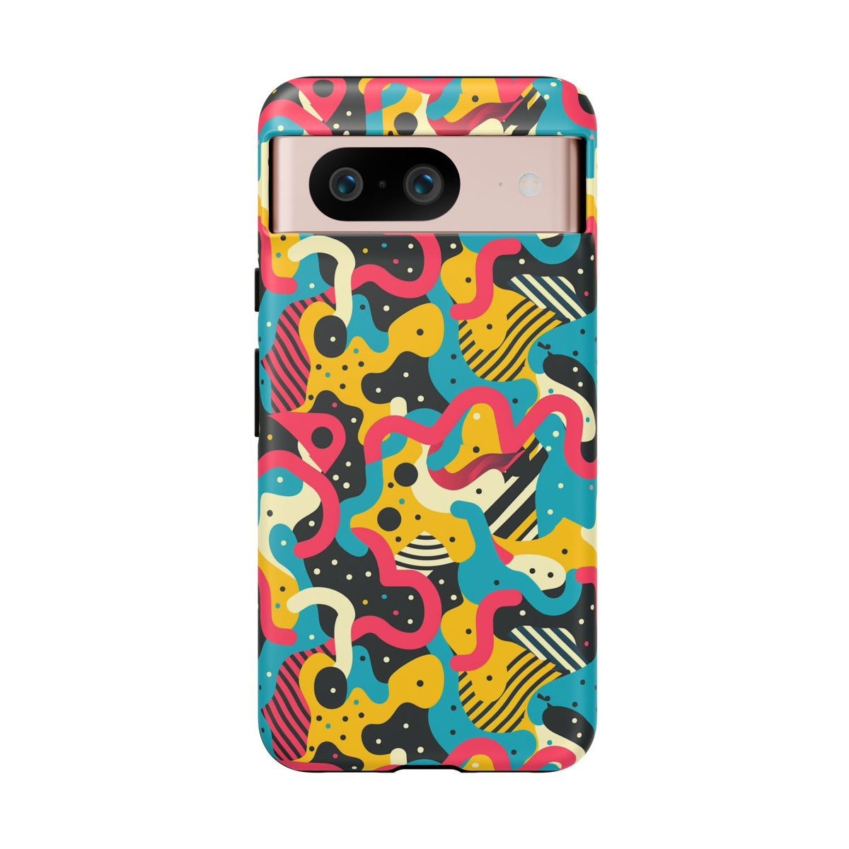 90s Themed Seamless Pattern Phone Case – Embrace Retro Style and Protection 238