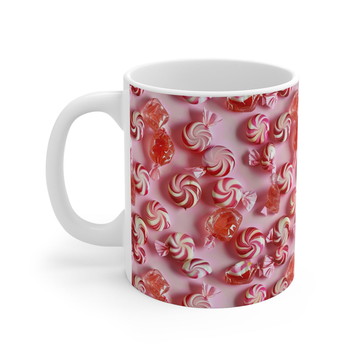 Colorful All-Over Candy Theme Coffee Mug Fun Ceramic Drinkware 310