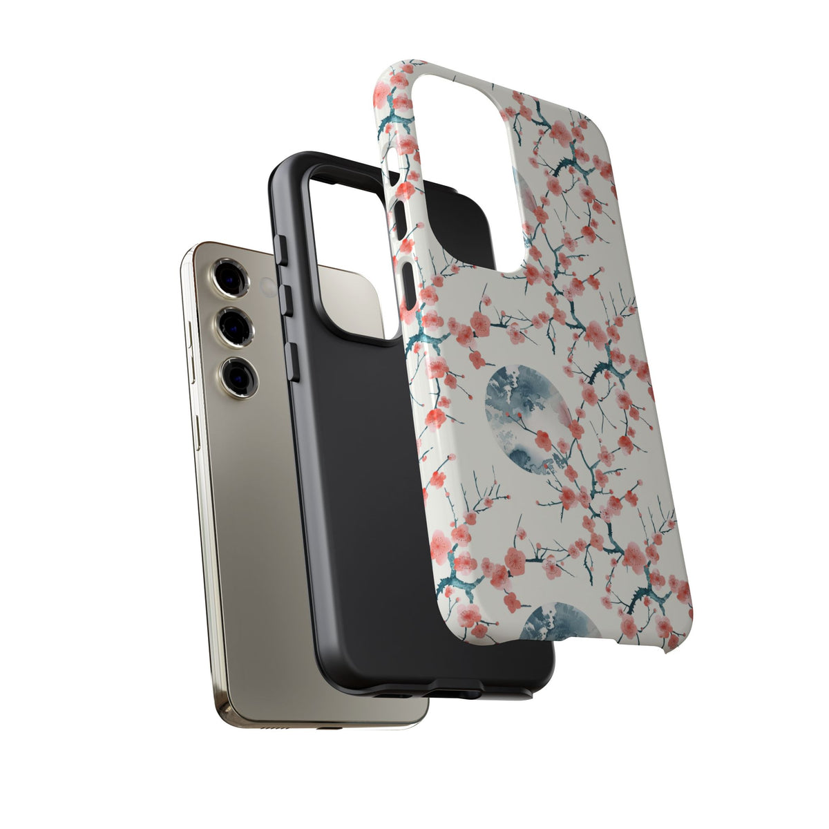 Japanese Pattern Phone Case – Elegant & Timeless Design for Your Phone 081