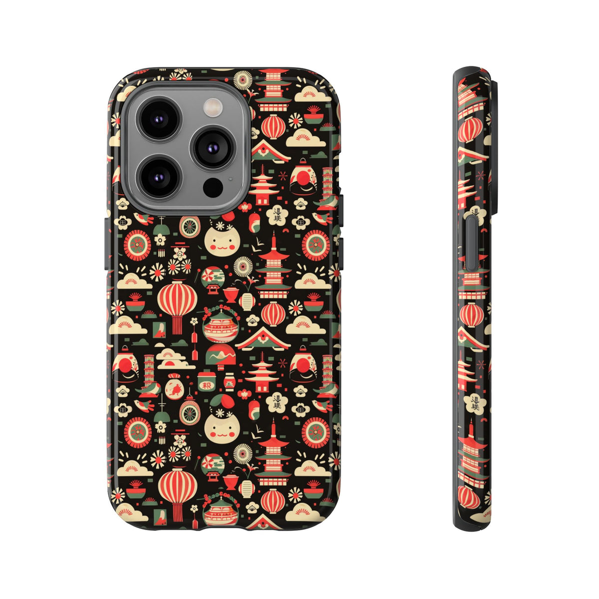 Japanese Pattern Phone Case – Elegant & Timeless Design for Your Phone 032