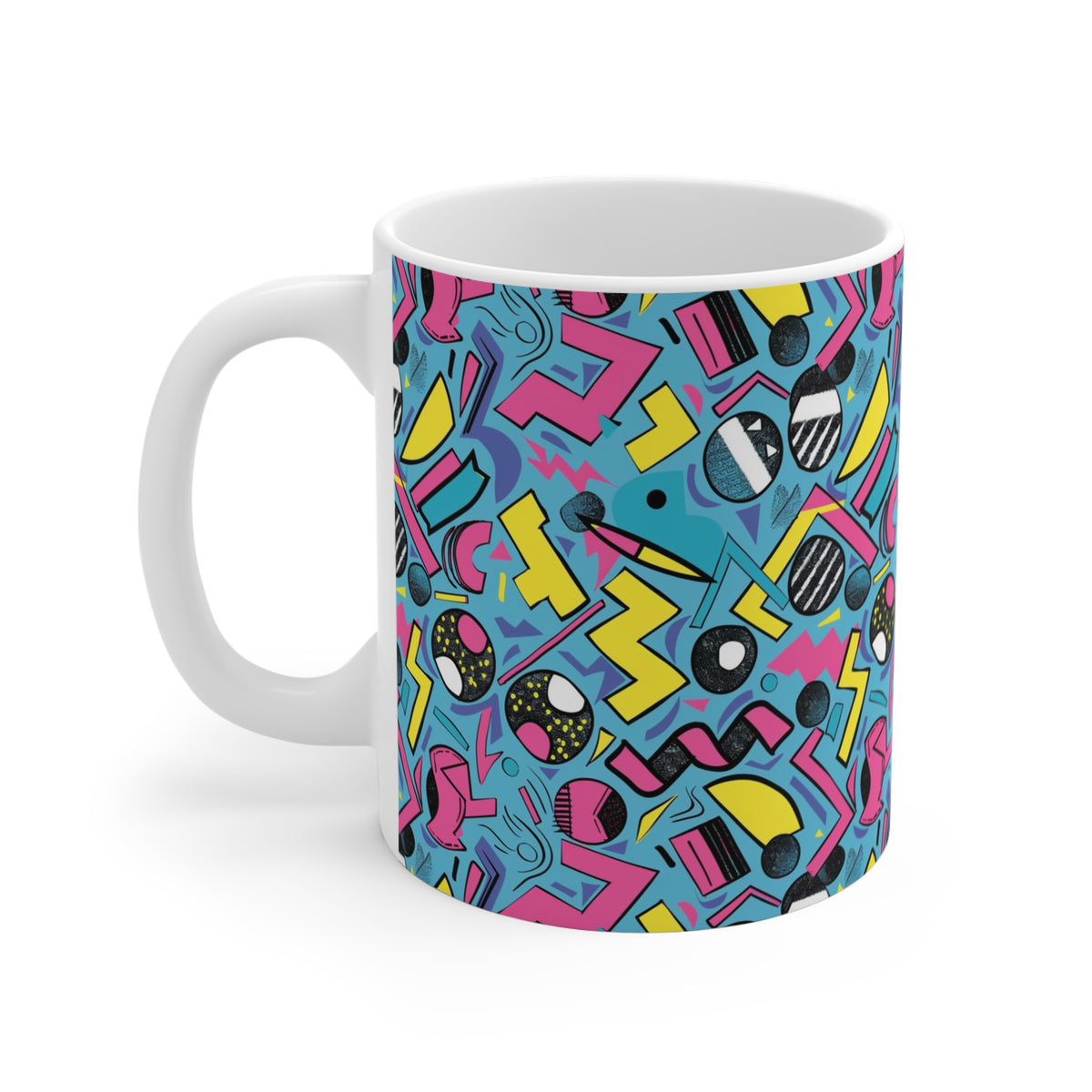 90s Retro Coffee Mug - Full Wrap Design 052
