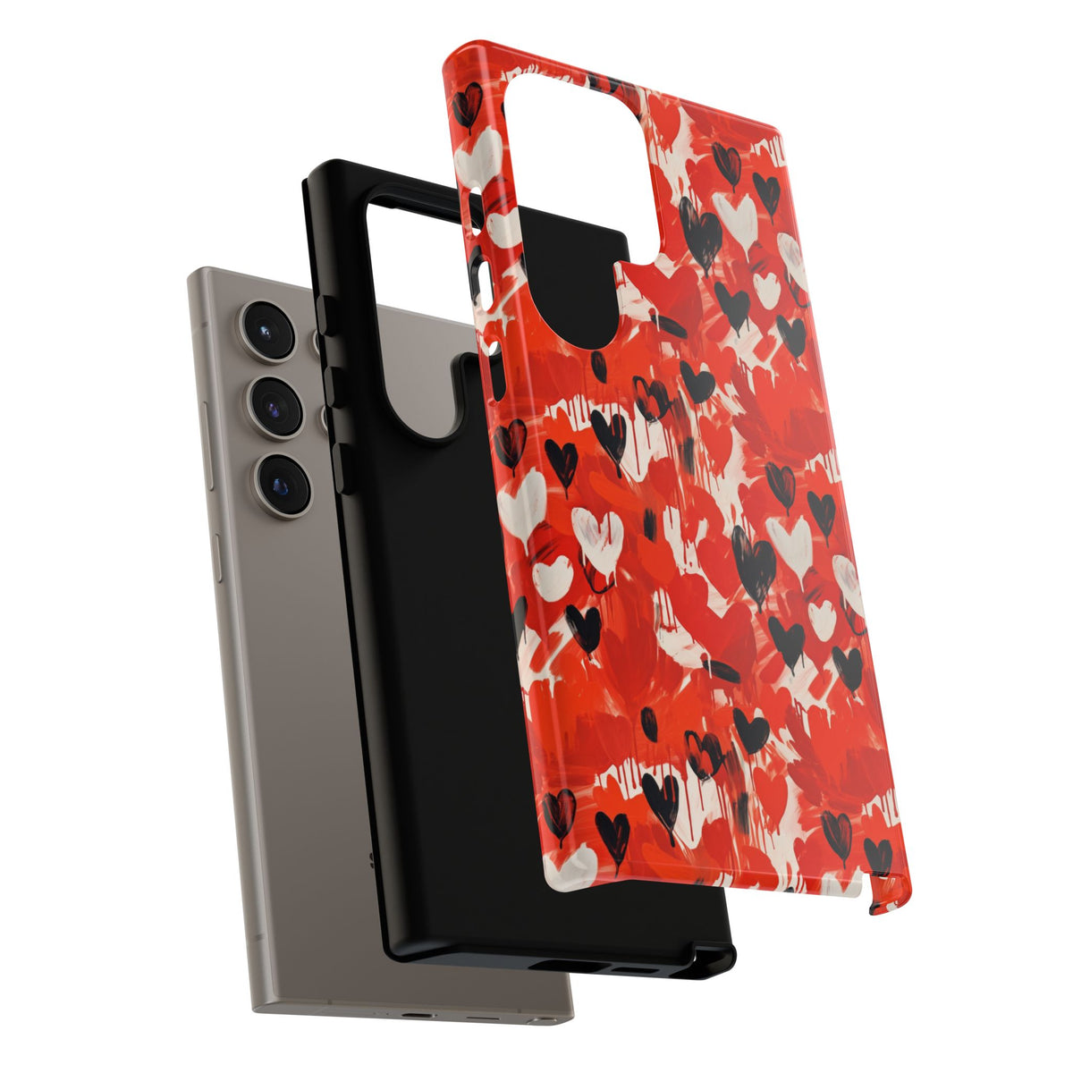 Heart Pattern Phone Case – Stylish & Loving Design for Your Device 355