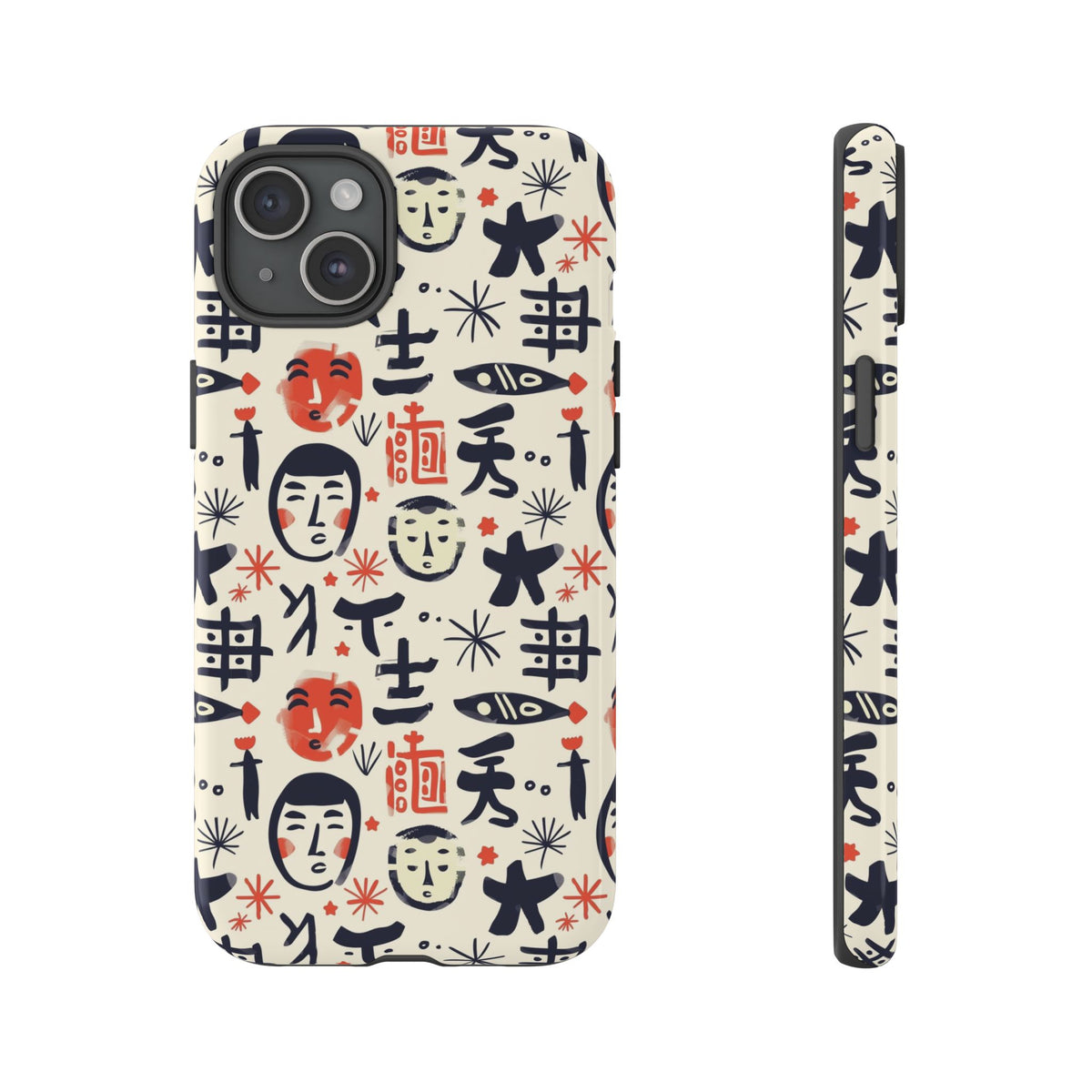 Japanese Pattern Phone Case – Elegant & Timeless Design for Your Phone 092