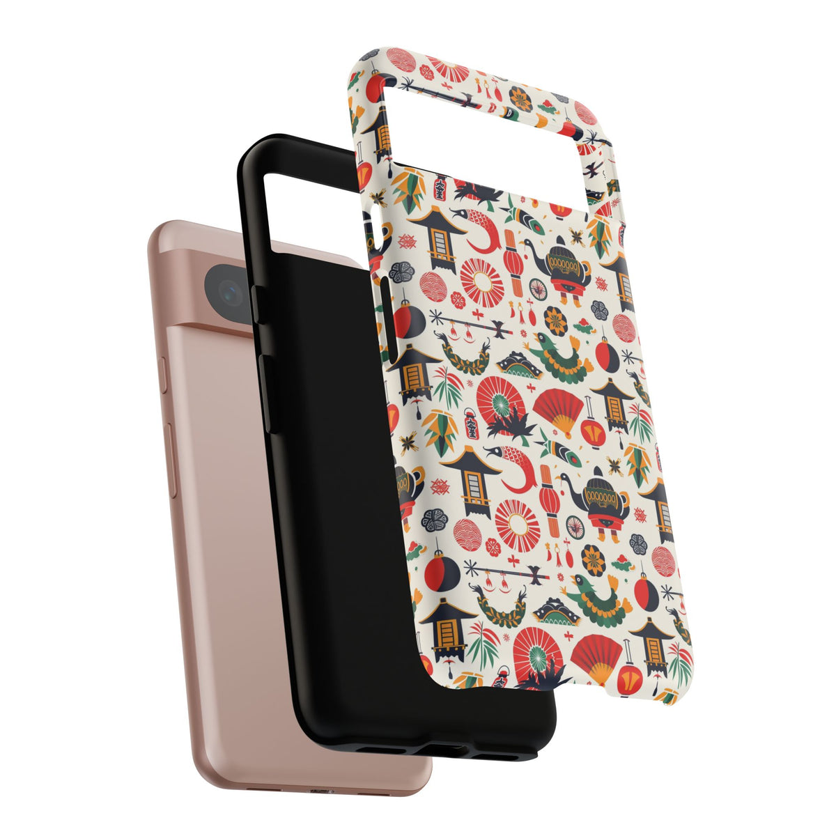 Japanese Pattern Phone Case – Elegant & Timeless Design for Your Phone 461