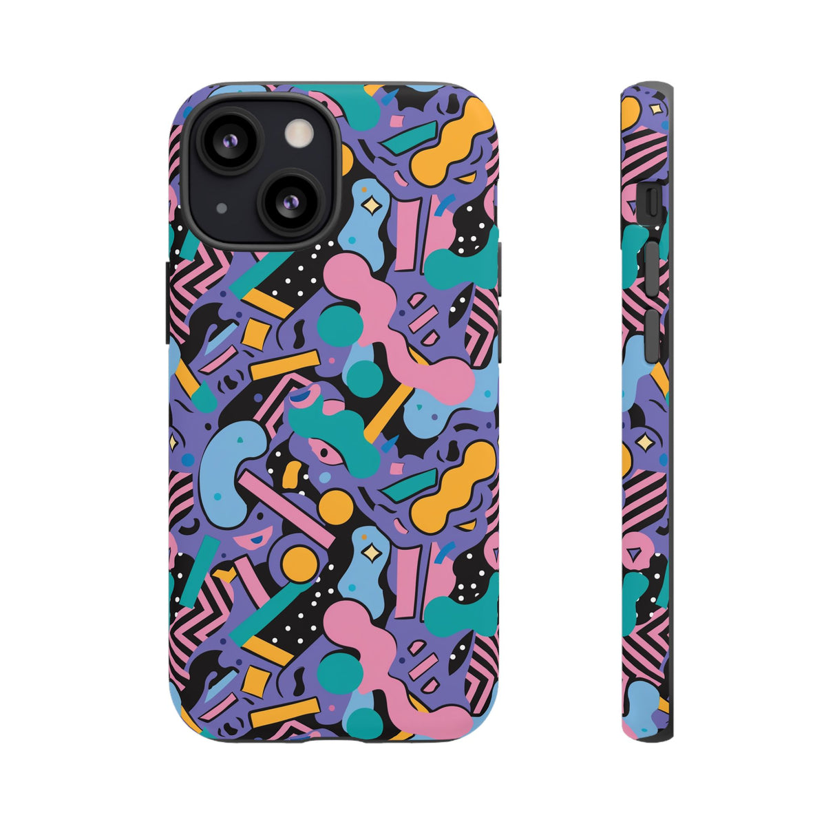 90s Themed Seamless Pattern Phone Case – Embrace Retro Style and Protection 234