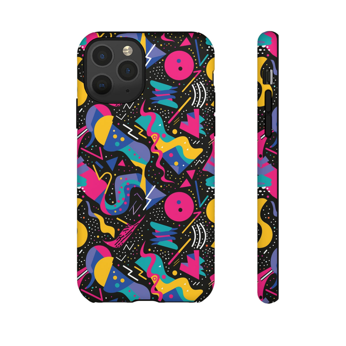 90s Themed Seamless Pattern Phone Case – Embrace Retro Style and Protection 302