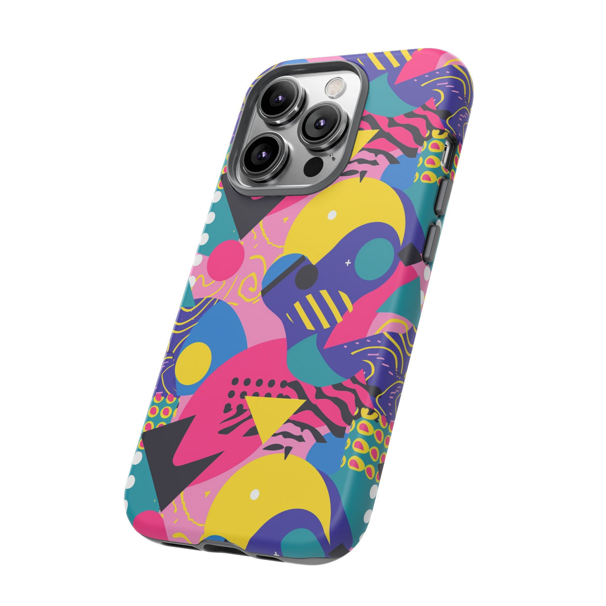 90s Themed Seamless Pattern Phone Case – Embrace Retro Style and Protection 283