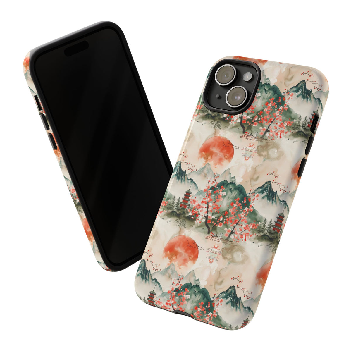 Japanese Pattern Phone Case – Elegant & Timeless Design for Your Phone 057