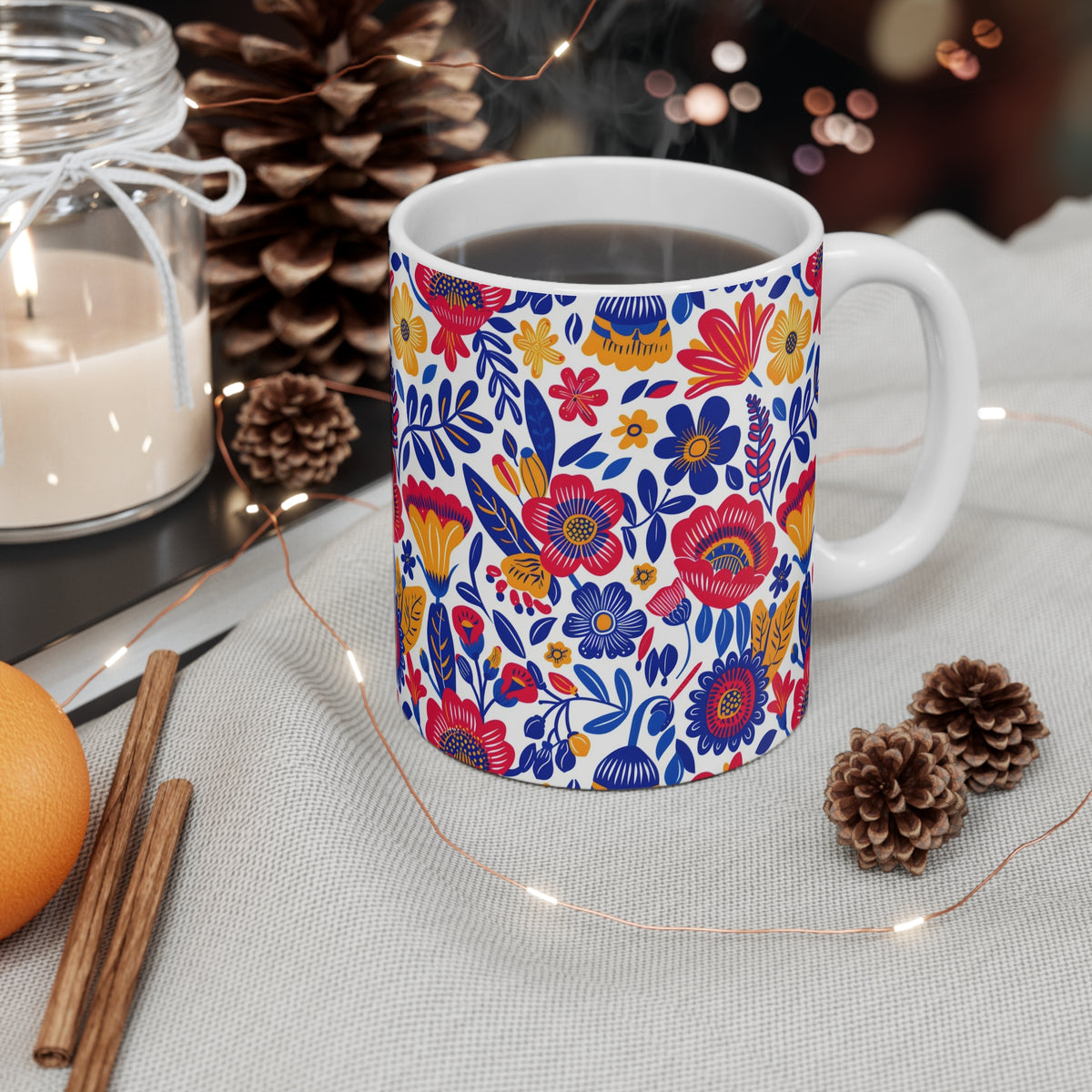 Groove Floral Bohemian Coffee Mug – Perfect for Free Spirits  (22)