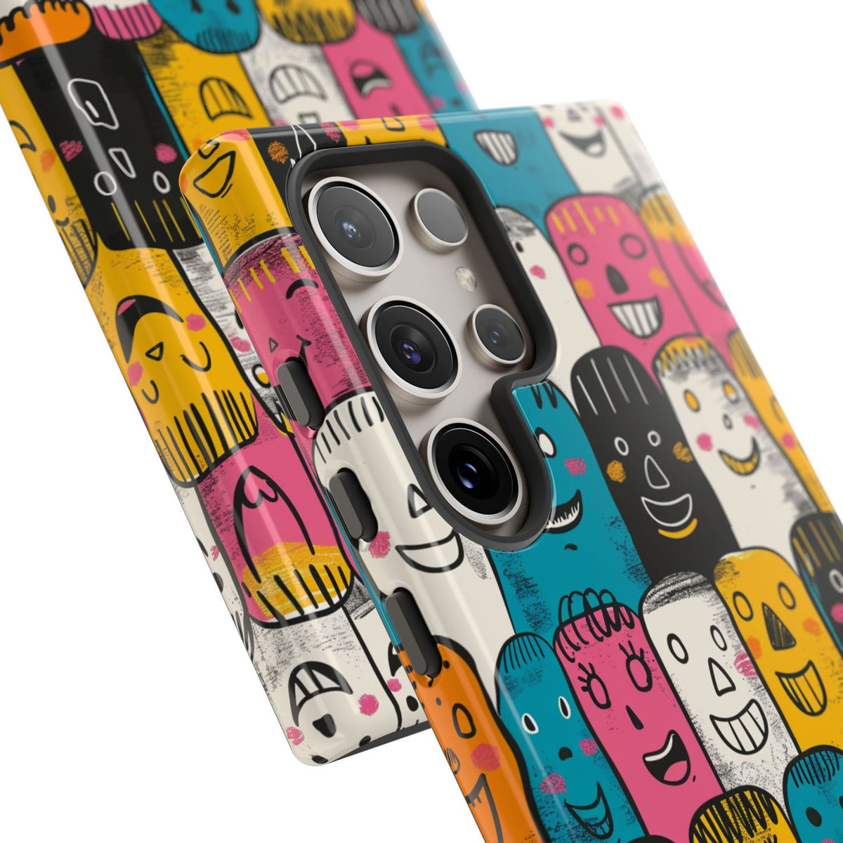 Happy Faces Phone Case – Joyful and Cheerful Design for a Bright Look 5