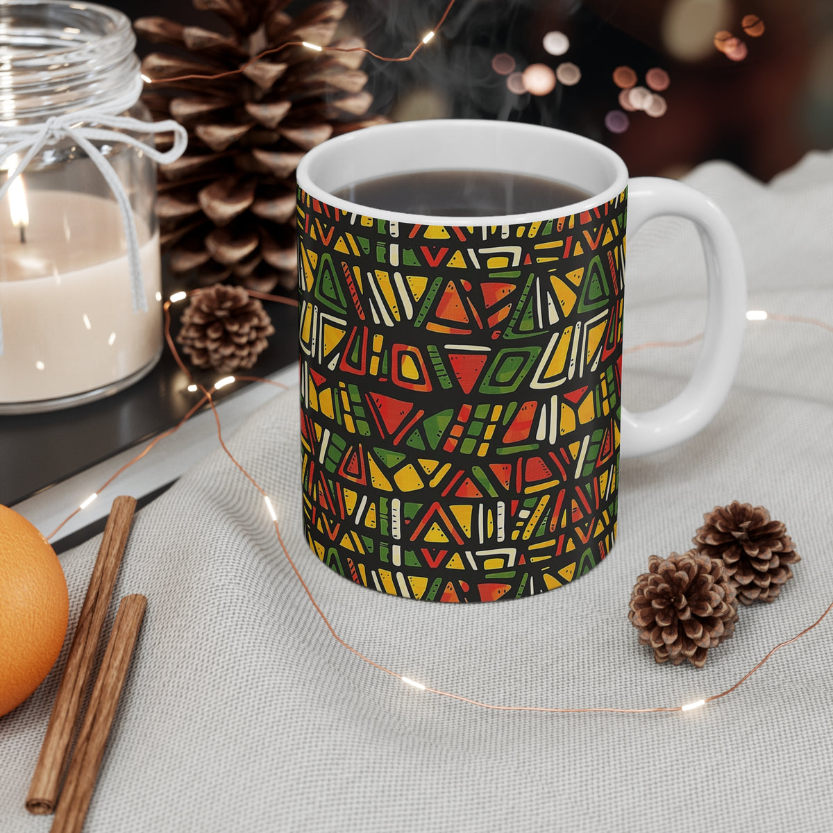 All-Over African Pattern Coffee Mug 650