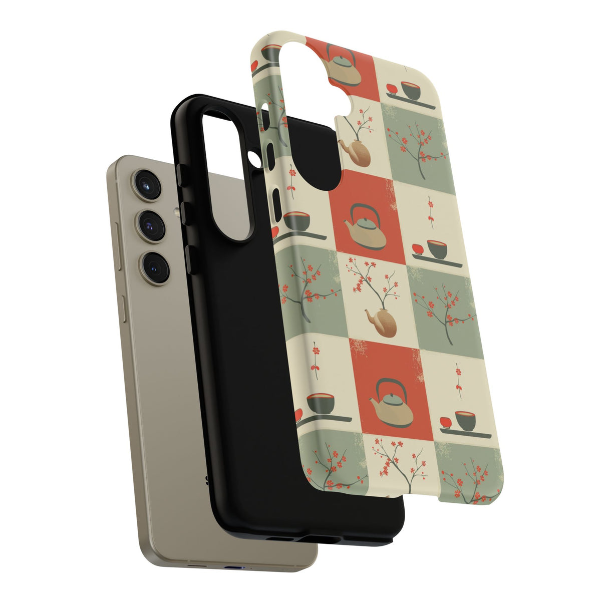 Japanese Pattern Phone Case – Elegant & Timeless Design for Your Phone 505