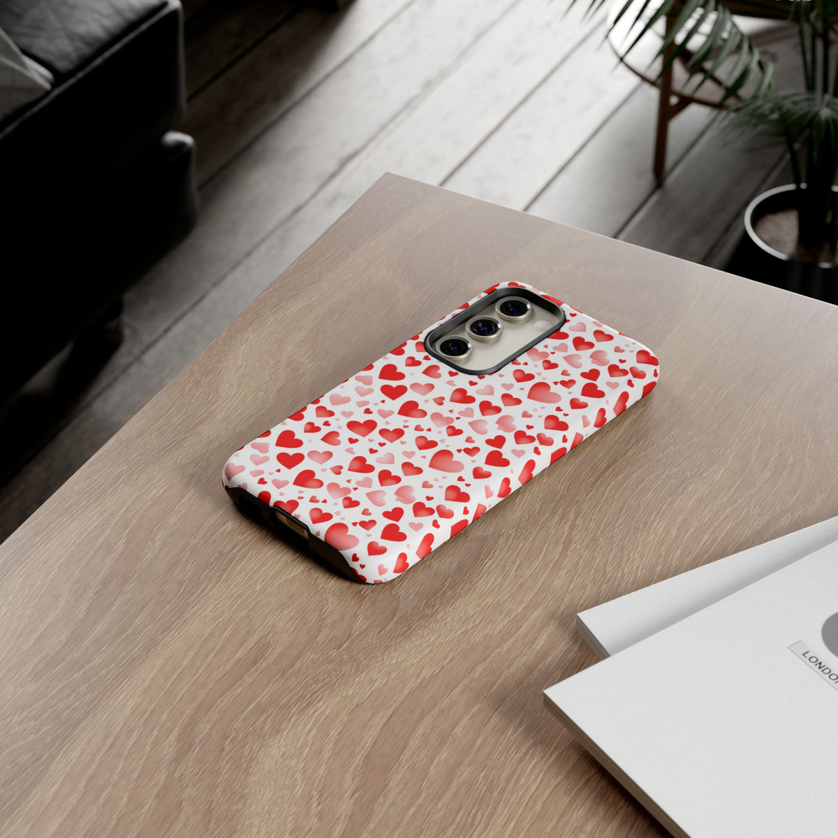 Heart Pattern Phone Case – Stylish & Loving Design for Your Device 231