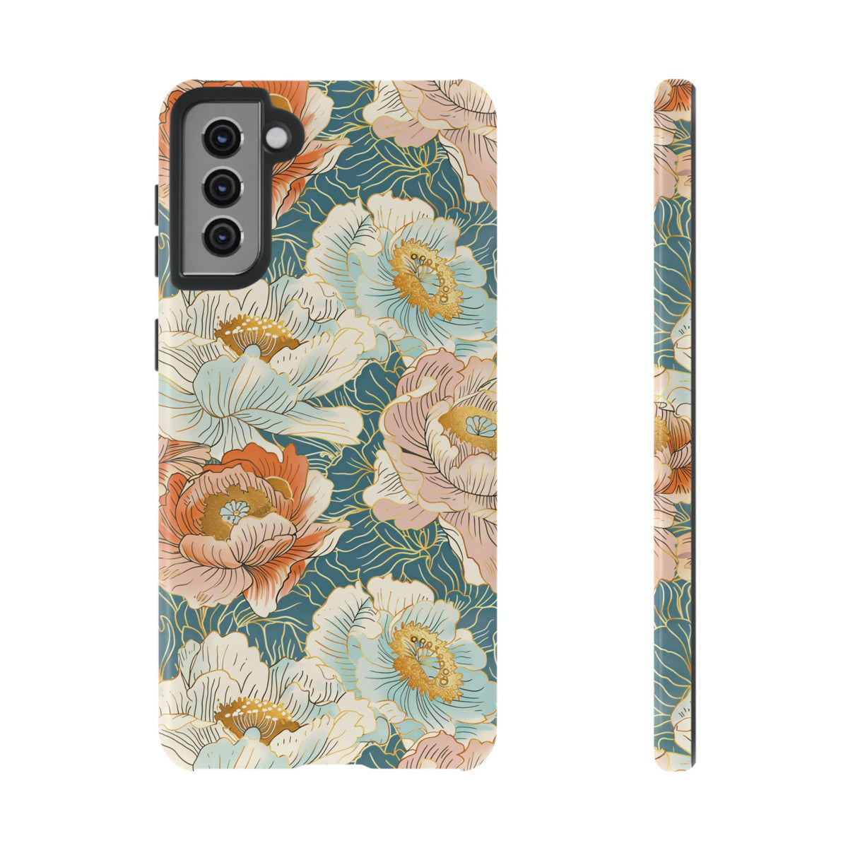 Japanese Blossom Asian Floral Design Phone Case – Elegant Floral Phone Cover 3